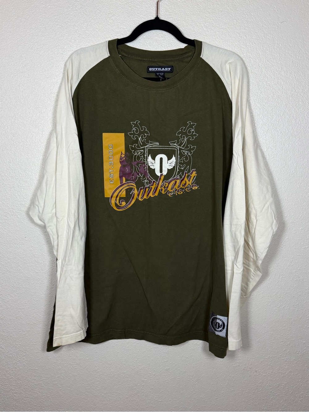 Vintage Y2K Outkast Raglan Long Sleeve XXL Hip Hop Baggy Streetwear Retro Rap
